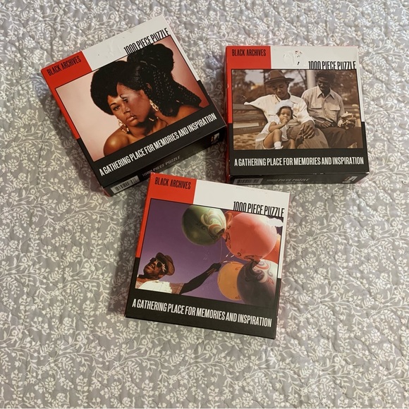 Black Archives 1000 piece puzzle’s set of three Sealed never opened new